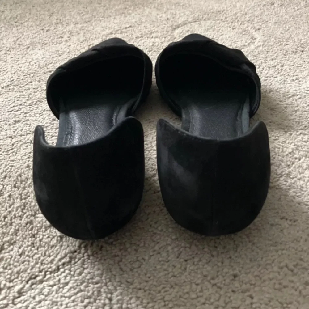 Eileen Fisher Flats Black Leather Women's Size 8‎